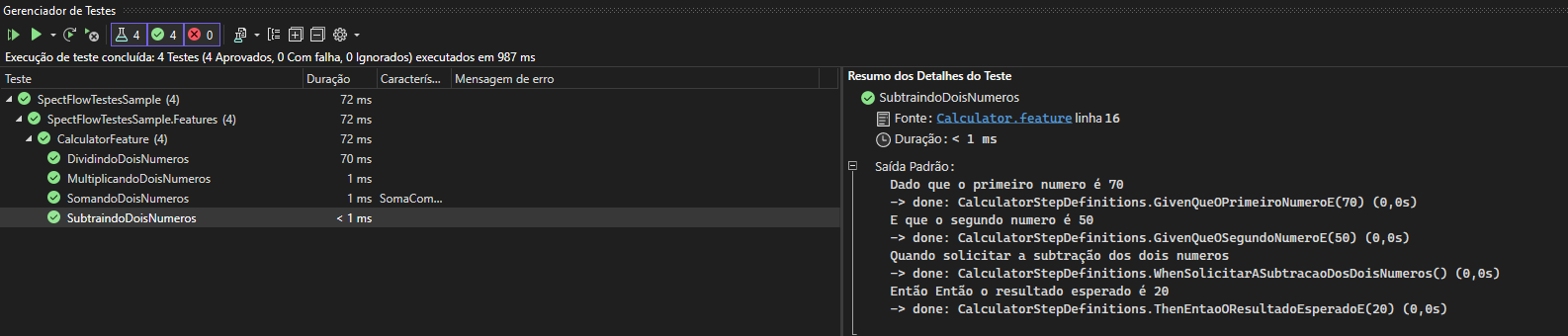 GitHub - NathanaelDelfino/SpectFlowTestesSample: Estudando SpecFlow