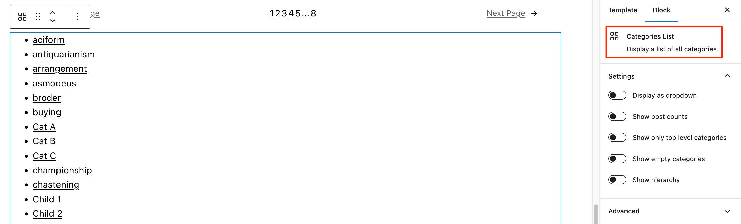 Add item limit to categories block · Issue #42358 · WordPress/gutenberg ...
