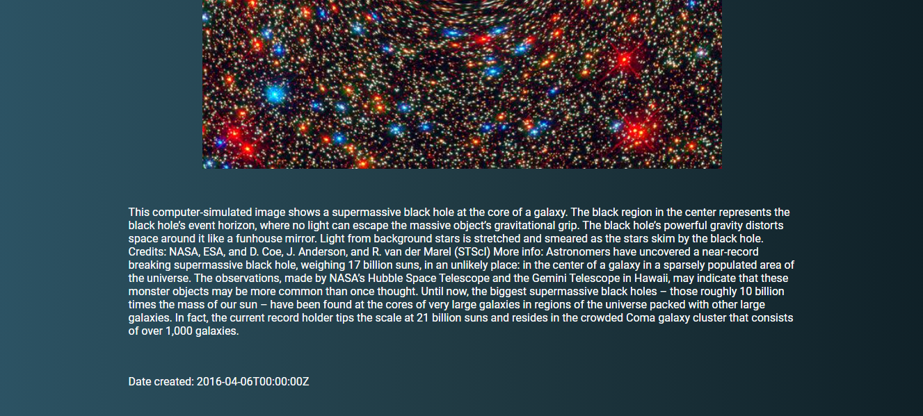 GitHub - christineyoo/nasa-app: This app enables users to see the ...