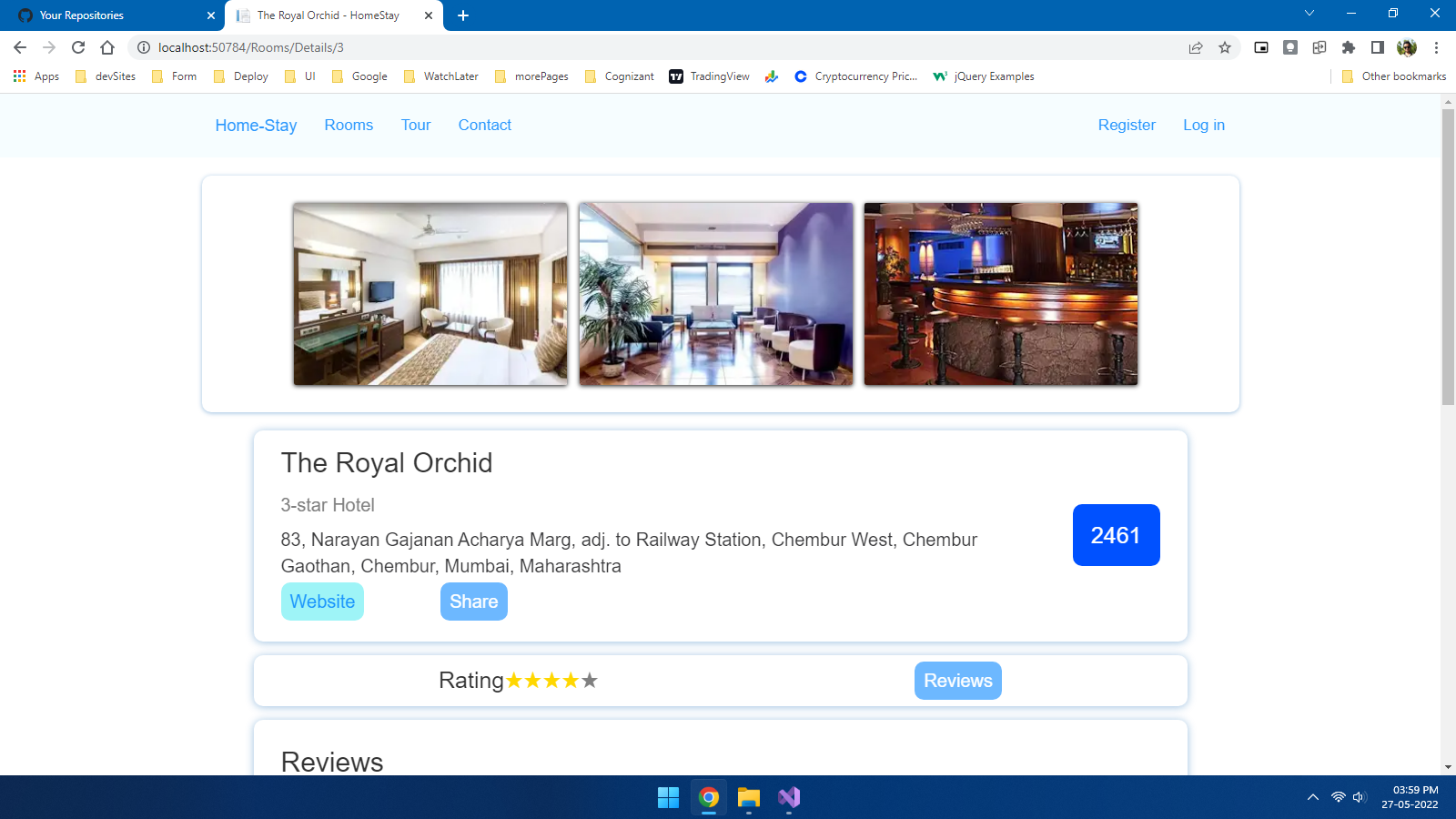 GitHub - pratikkabade/homeStay-MVC: ( ) Build on VS 2022 using MVC ...