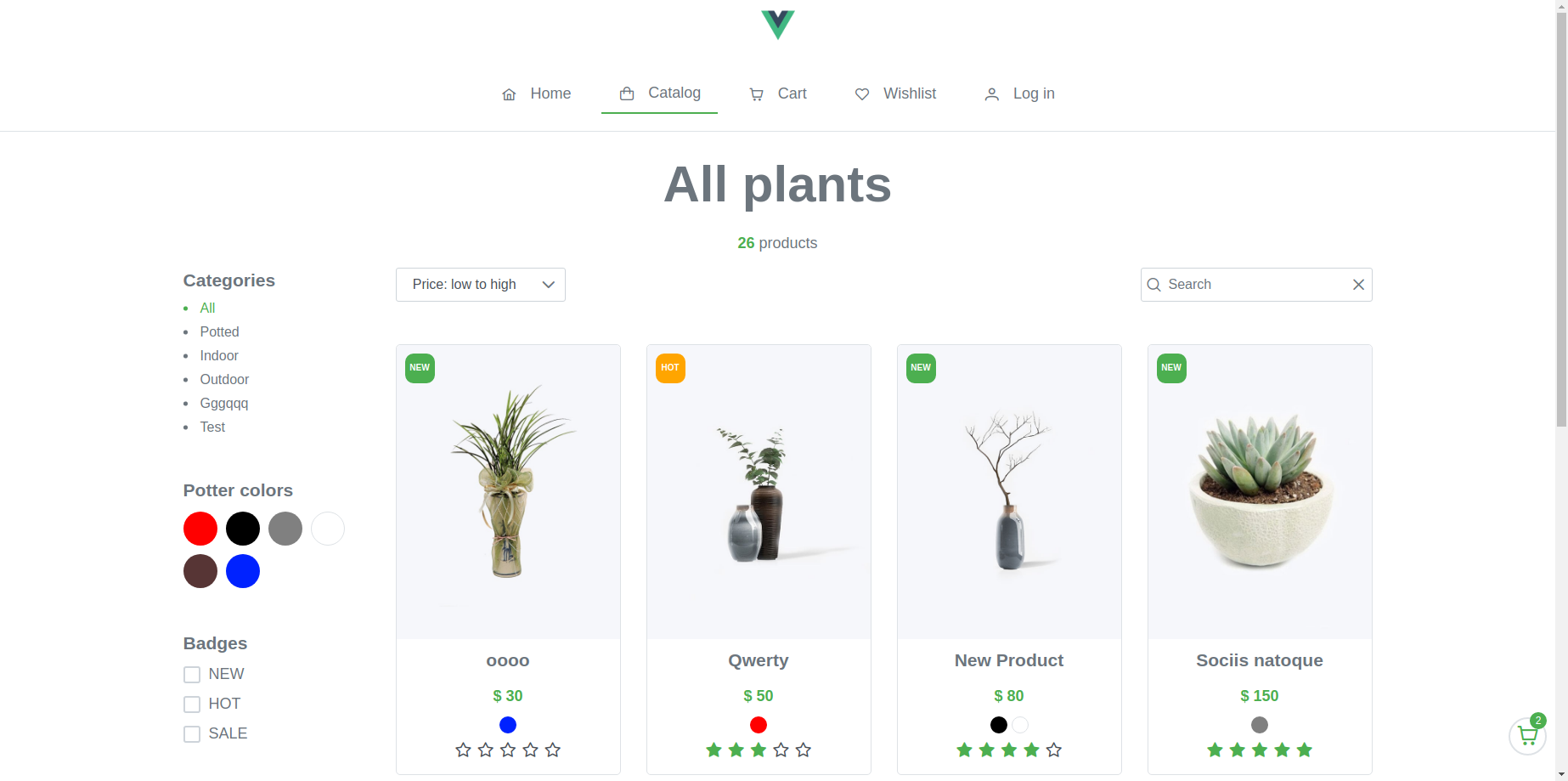 GitHub - EjikBezN0jek/plants-shop: 🌱Plants - e-commerce (Vue3 ...