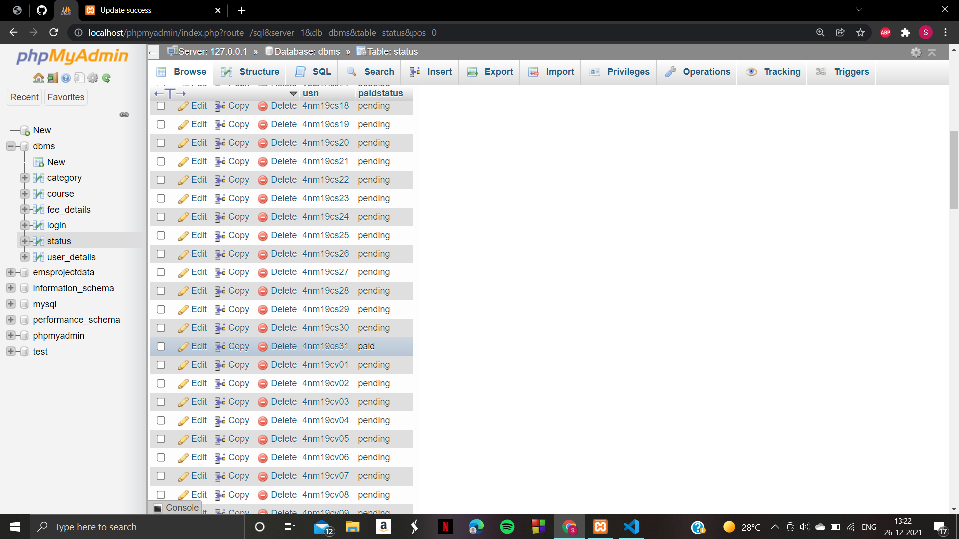 GitHub - sinchanabbhanu/dbmsproject: Fee Management System