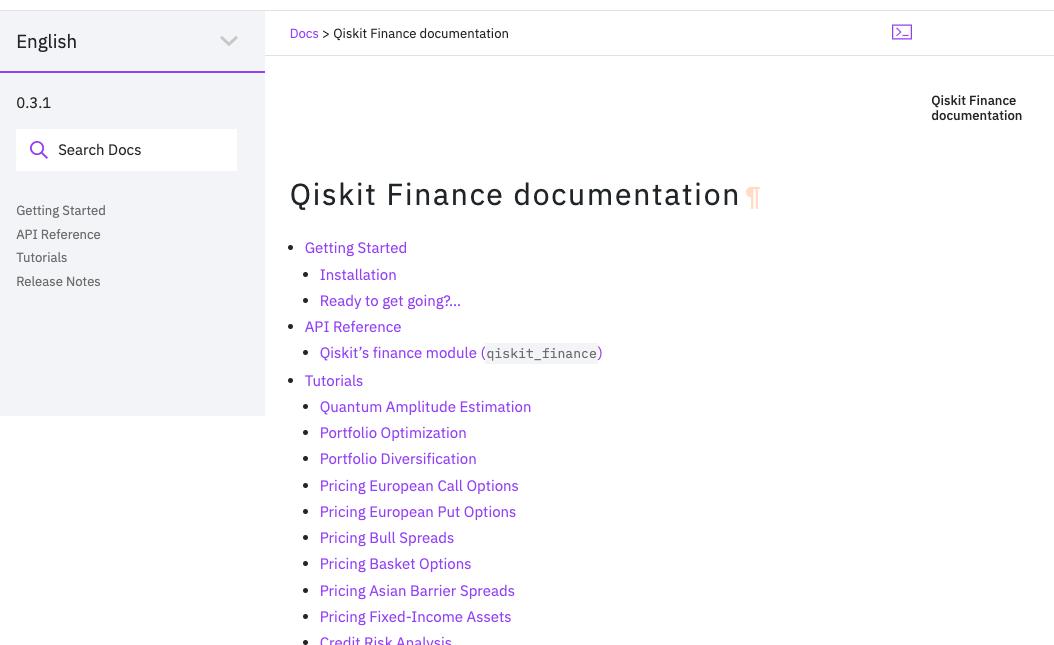qiskit-finance documentation: overview page · Issue #175 · qiskit ...