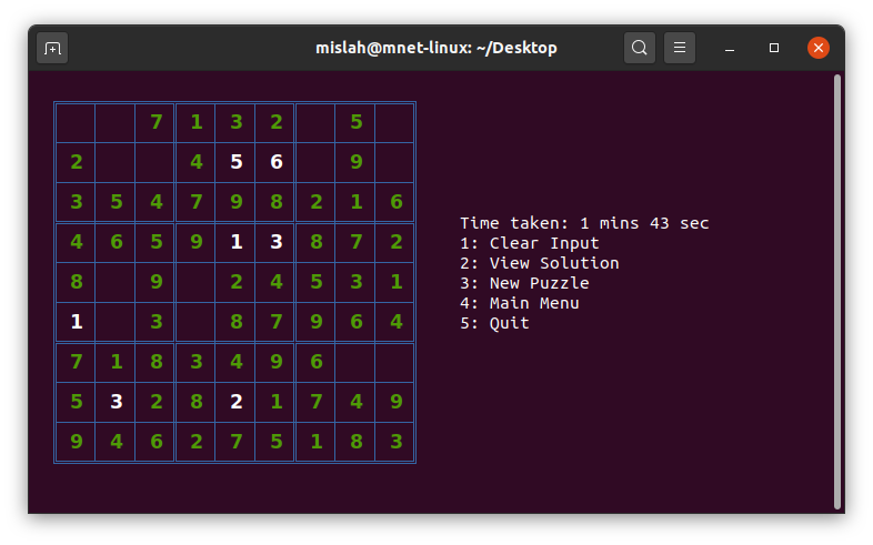 GitHub - paxF3E/Sudoku: A sudoku program which can generate and solve ...