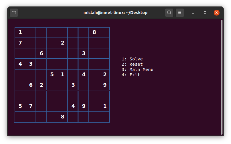 GitHub - paxF3E/Sudoku: A sudoku program which can generate and solve ...