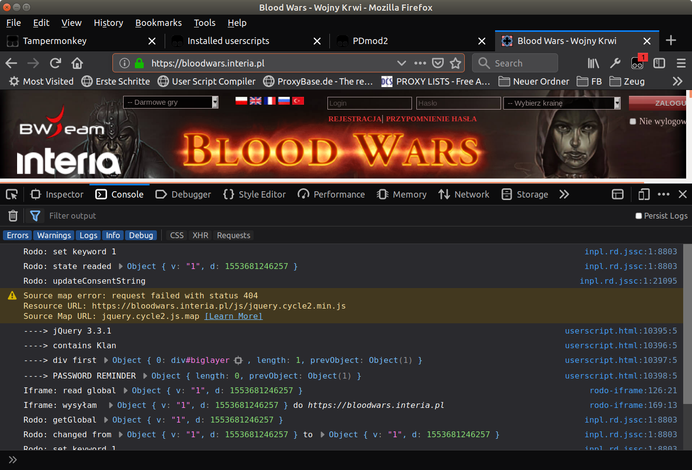 jQuery works on GM (Firefox) but not TM (Firefox/Slimjet/CentBrowser