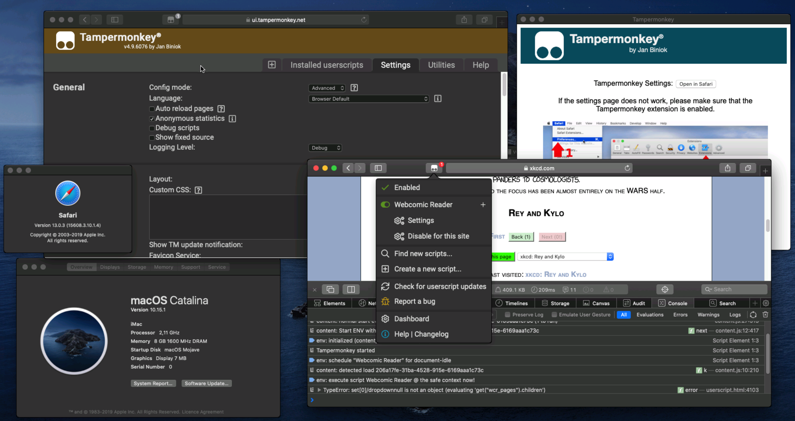 Not working on Safari (App Store version) · Issue 806 · Tampermonkey