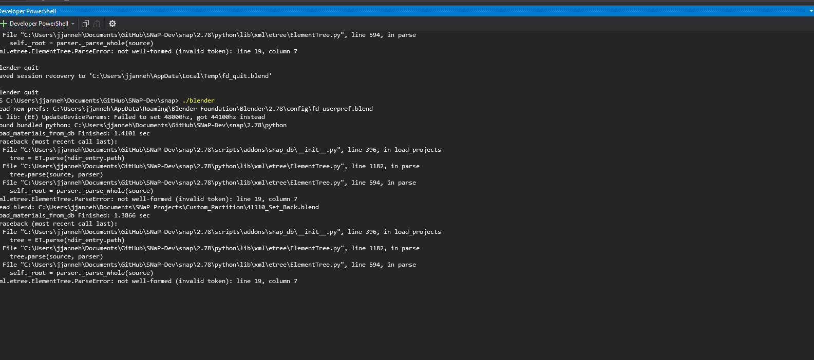 Developer running into parse error · Issue #280 · Classy-Closets/Snap ...