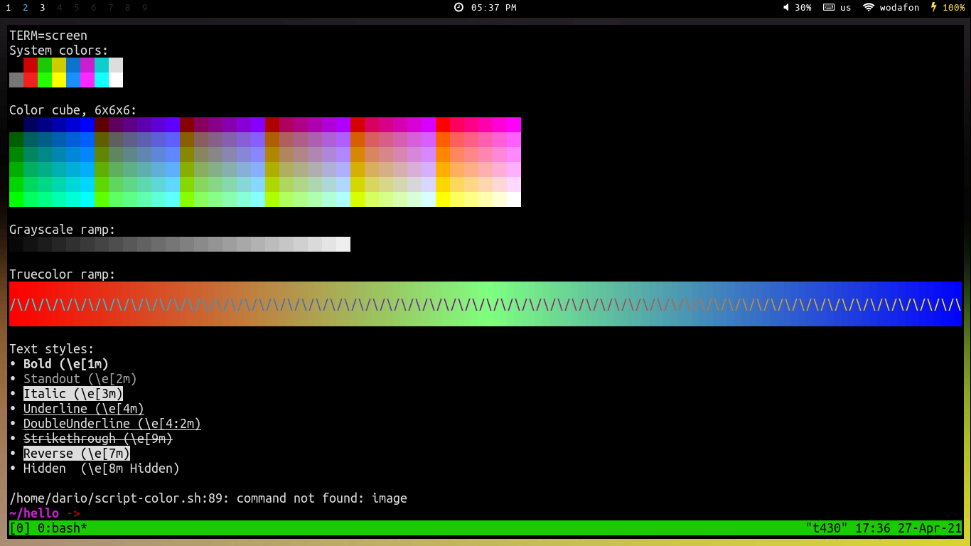Tmux True Color Error – Vim in tmux display wrong colors – CXUGH
