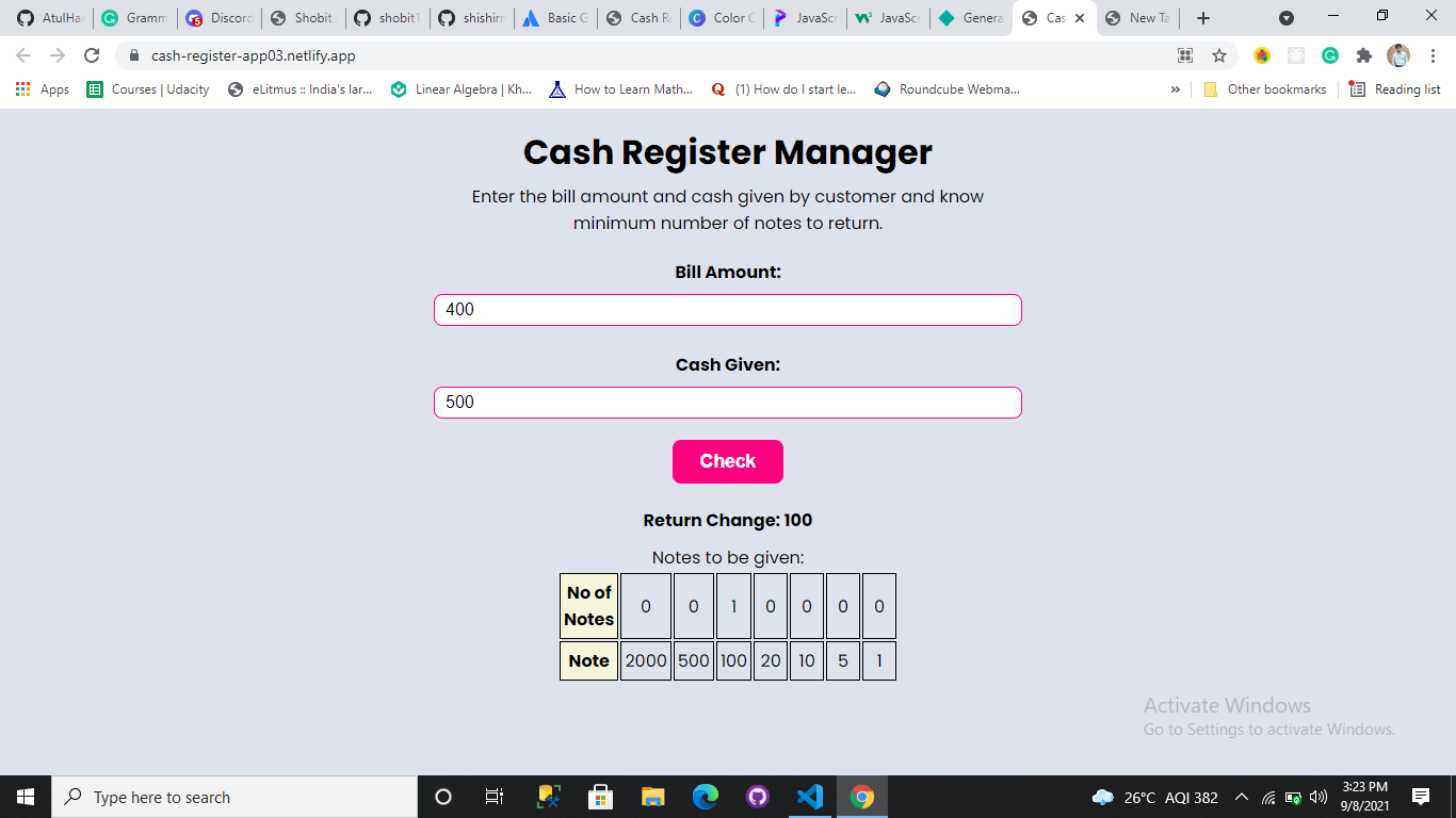 GitHub - AtulHande03a/cash-register-app: This app helps you provide the ...