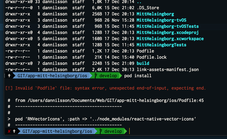Pod install failing - DEV · Issue #387 · helsingborg-stad/app-mitt ...