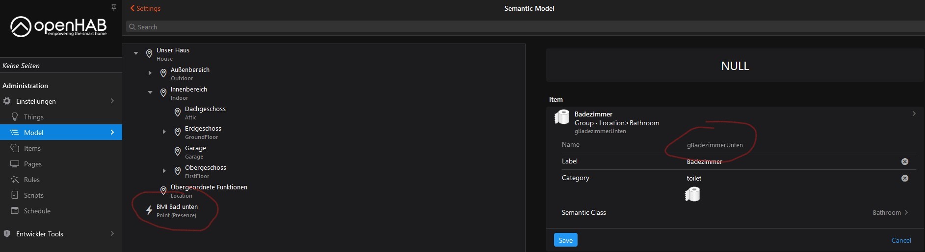 Items from .items files are outside the desired location in the Model ...