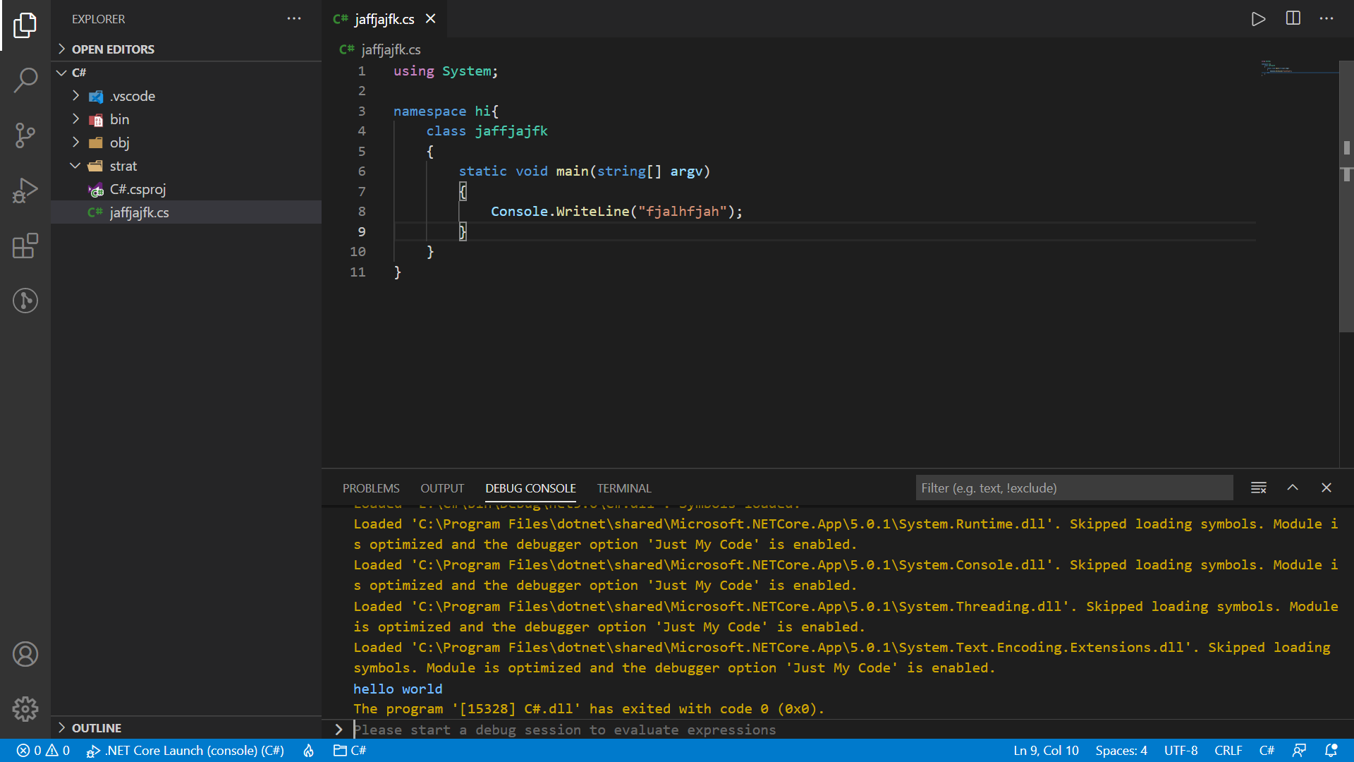 Visual Studio Code c# run hellow world · Issue #4326 · dotnet/vscode ...