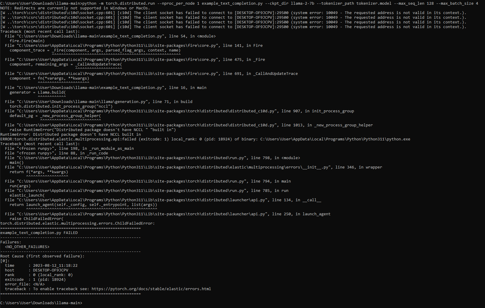 Running Llama2 models locally on Windows10 · Issue #673 ...