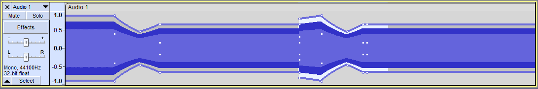 Audacity creates an extra Envelope Point when copying a selection to ...