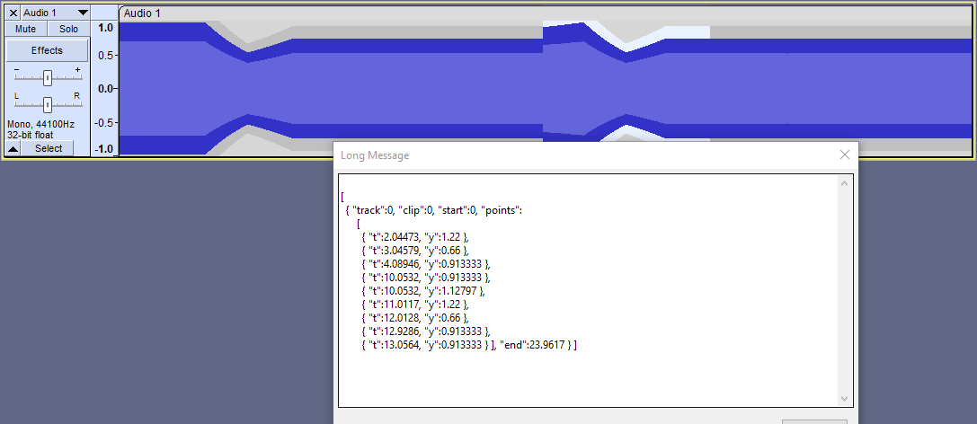 Audacity creates an extra Envelope Point when copying a selection to ...