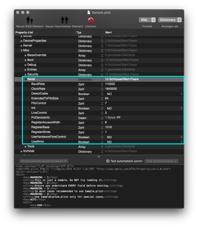 New Dictionary `Misc/Serial` in latest OC build · Issue #221 · ic005k ...