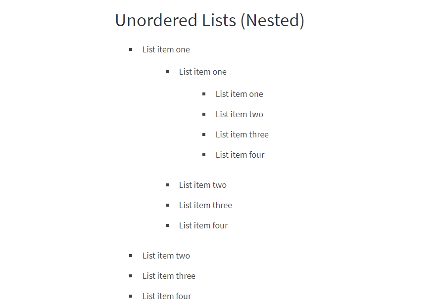 lists