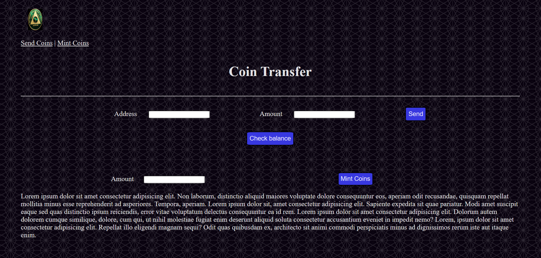 GitHub - R4j4t-Singh/Coin-Transfer-Dapp: Mint and transfer coins.