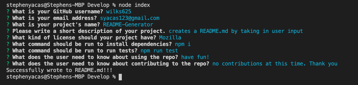 GitHub - wilks625/README-Generator · GitHub