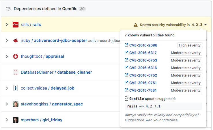 Security vulnerability with Rails dependency · Issue #656 · rollbar ...