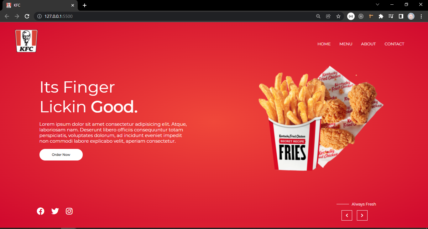 GitHub - 2-daoni/KFC-Landing-page: html,css,js를 이용한 KFC 랜딩페이지 입니다
