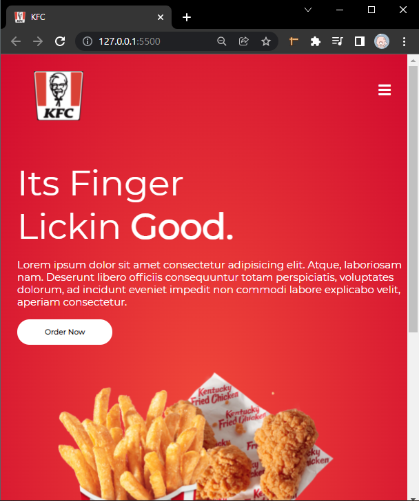 GitHub - 2-daoni/KFC-Landing-page: html,css,js를 이용한 KFC 랜딩페이지 입니다