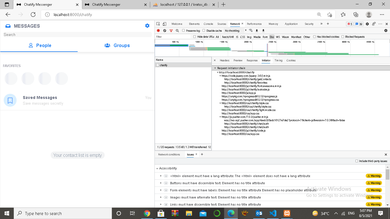 Chat Box Not Working · Issue 134 · munafio/chatify · GitHub