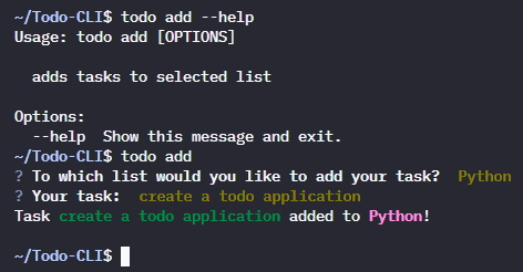 GitHub - 777advait/Todo-CLI: A basic Todo application that works on ...