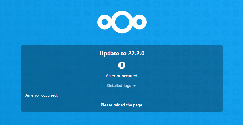 Update to v22.2.0 Not Working · Issue #29265 · nextcloud/server · GitHub