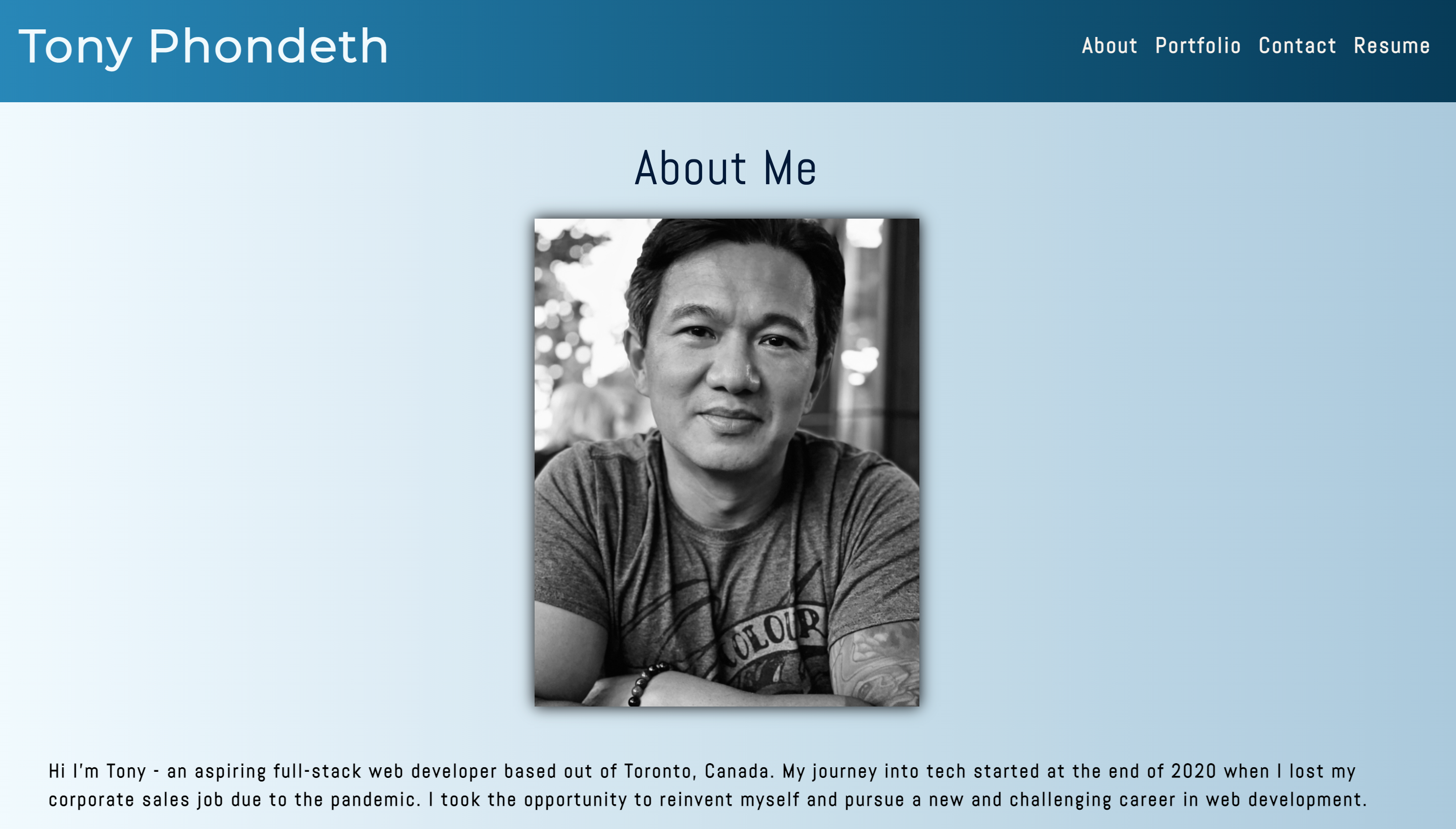GitHub - TPhondeth/react-portfolio: React Challenge: React Portfolio ...
