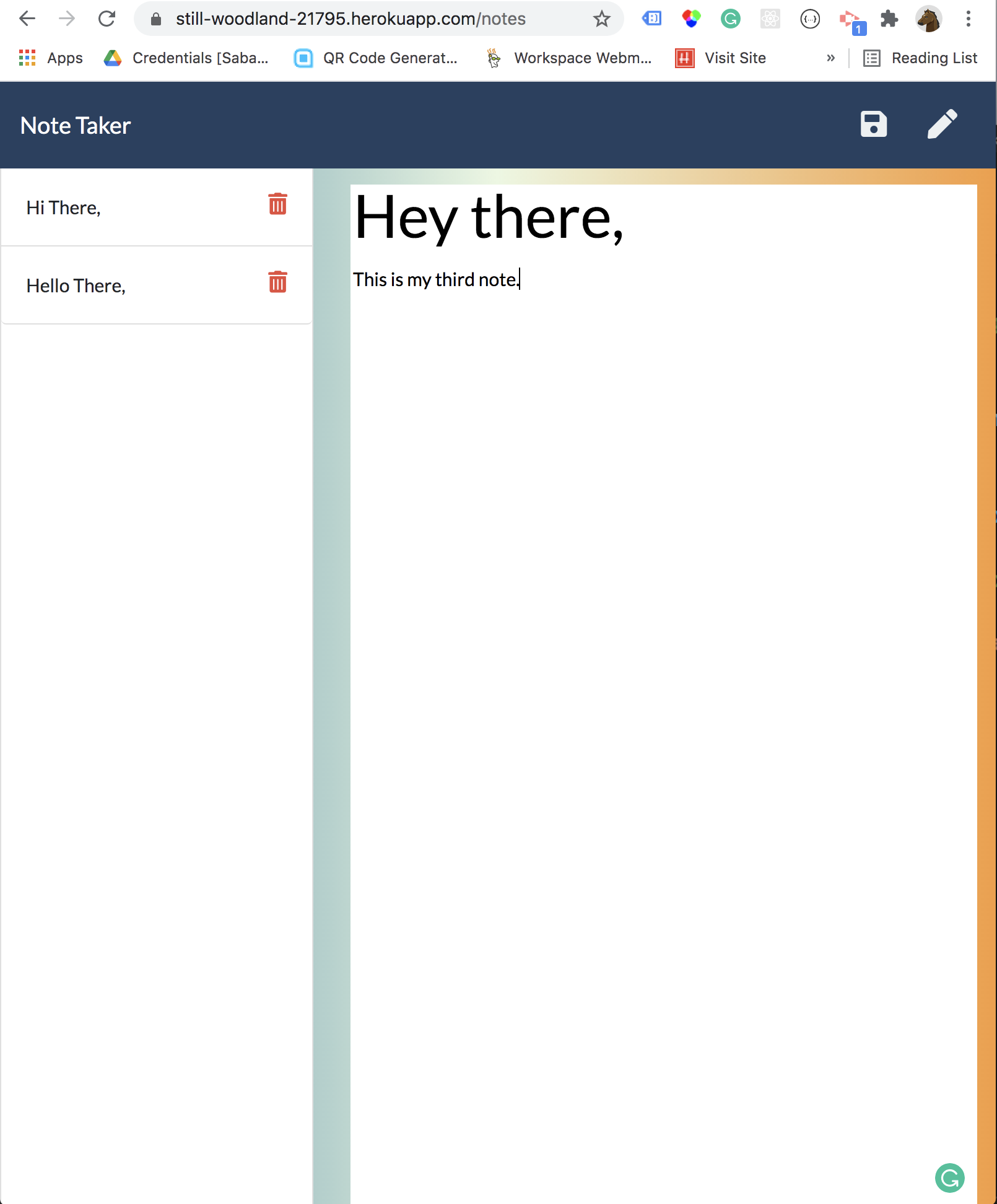 GitHub - mmtariqk/note-taker: This note taker application permits a ...