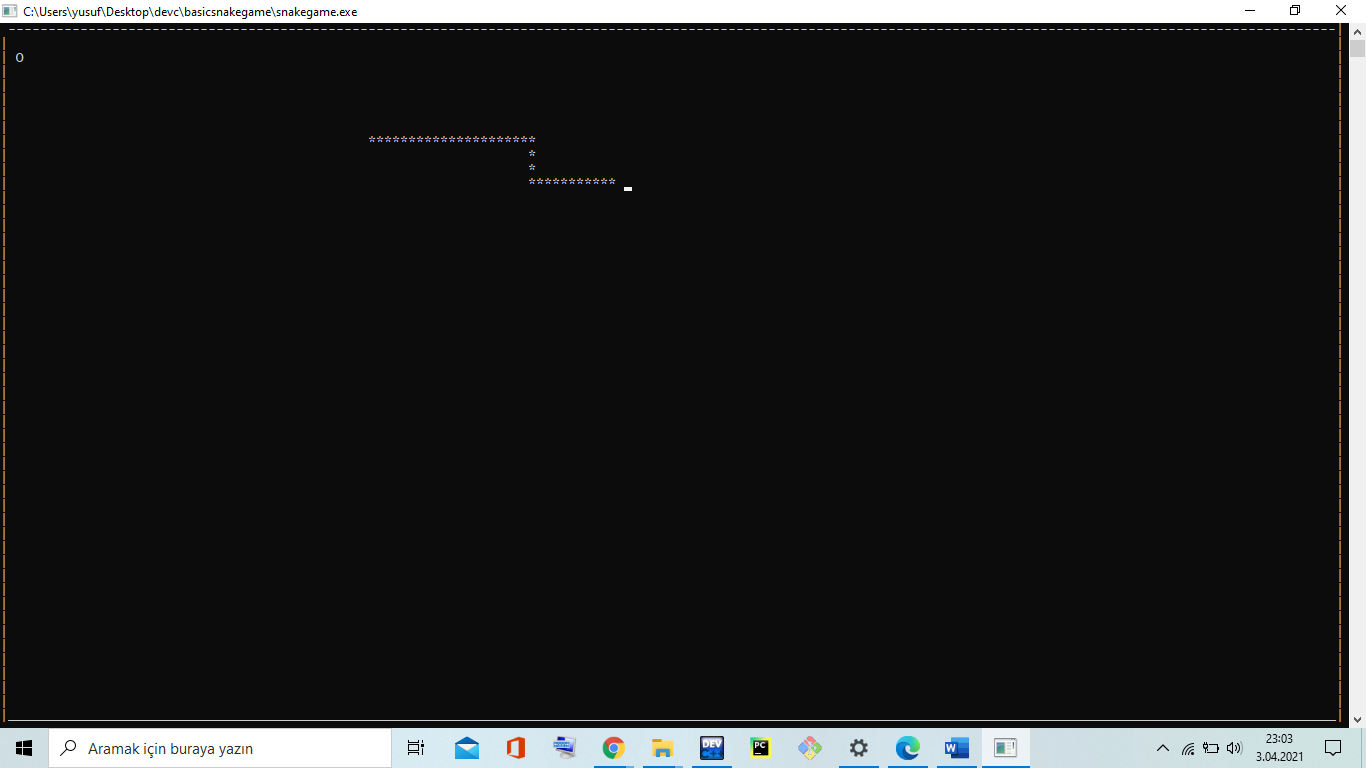 GitHub yusufyil/basicsnakegame this is a snake game based on command