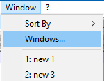 Window > Windows menu doesn't scroll to current tab on entry · Issue ...