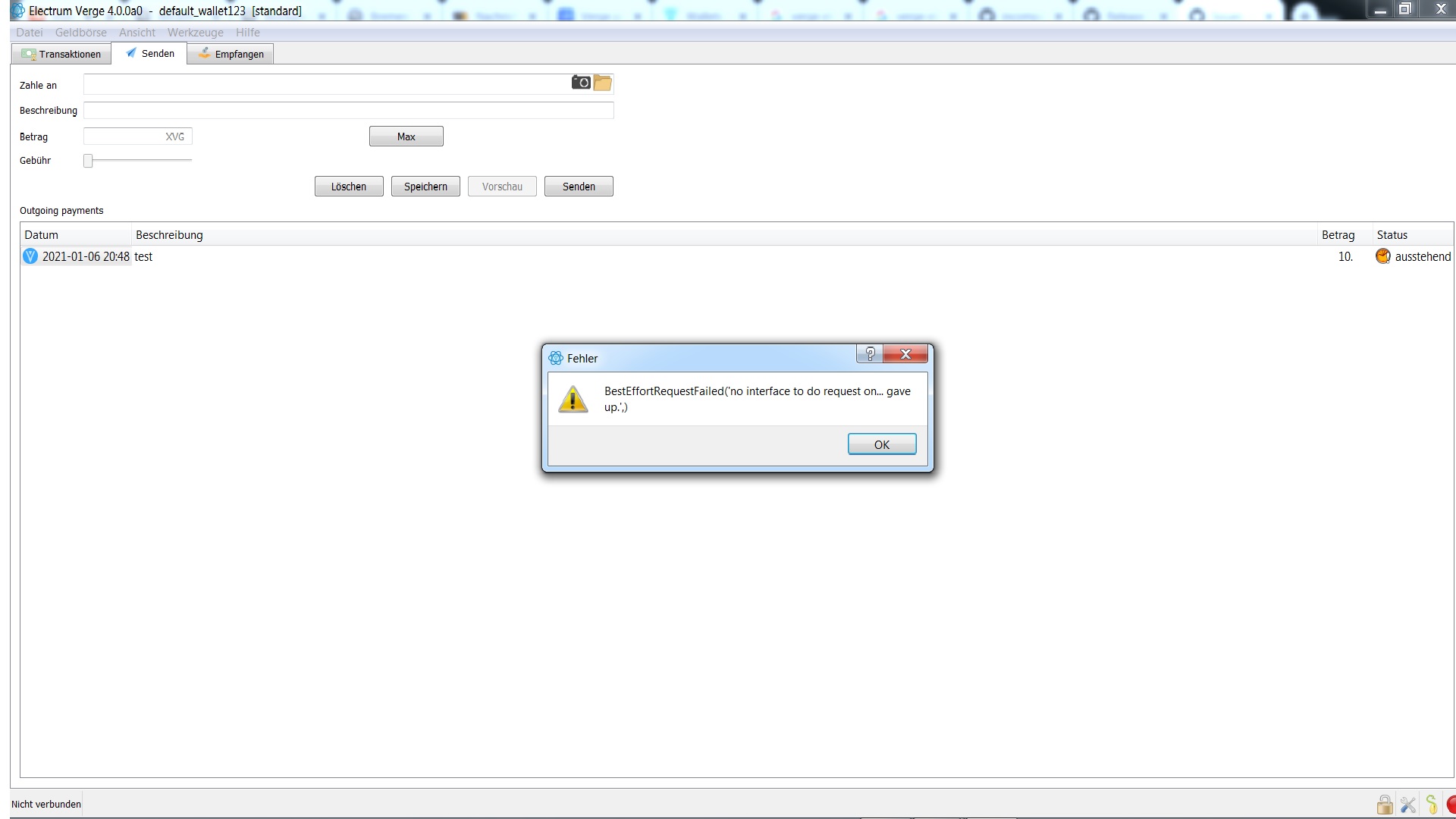 incompatible: Electrum-Tor-Client -> Electrum-Server -> verged 5.1 · Issue  #912 · vergecurrency/verge