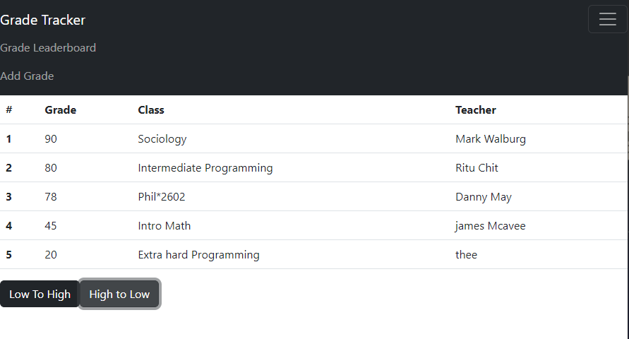GitHub - MPBunce/Grade-Tracker: Grade tracker application developed ...