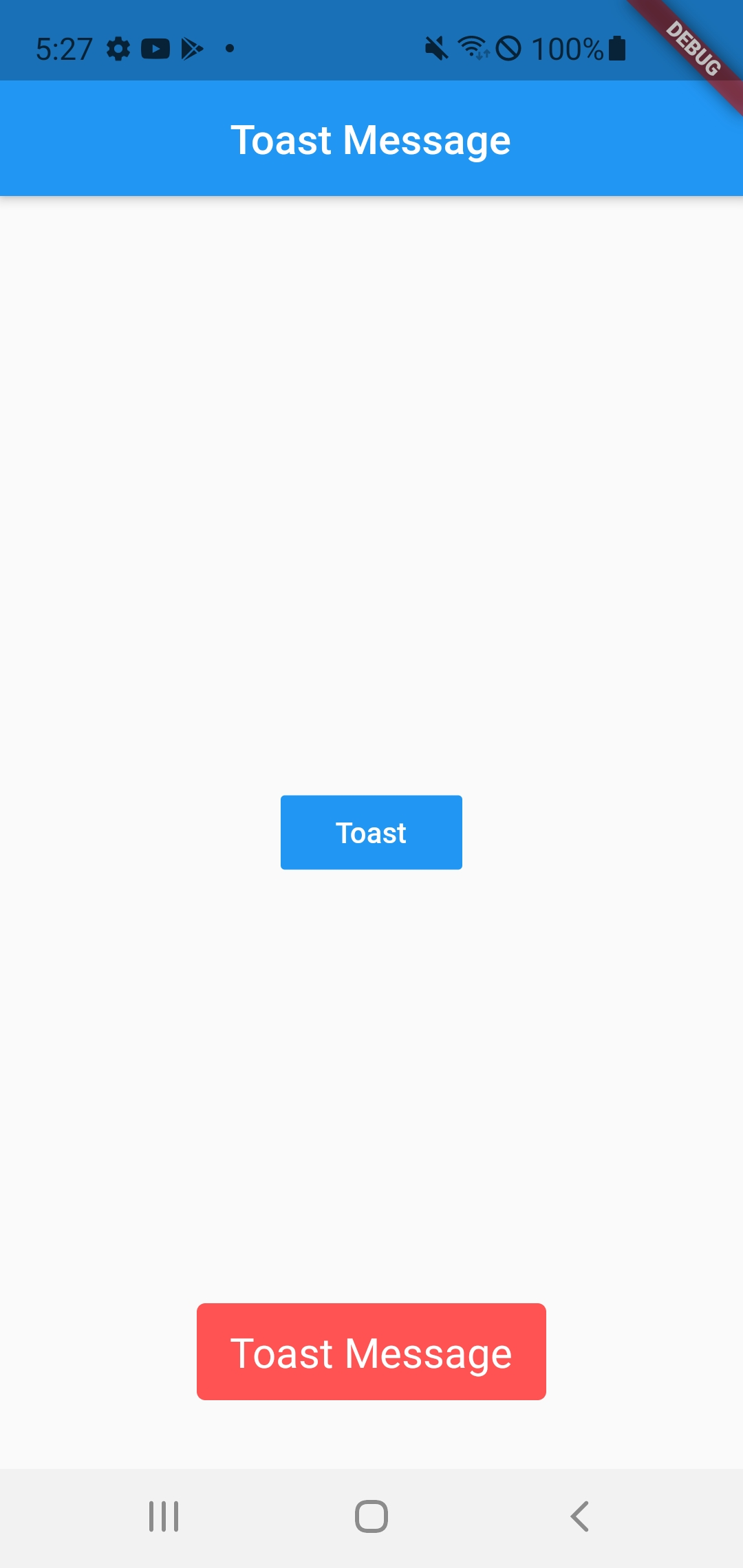 GitHub - ksmlucky/toastmessage: Toast Message 구현, fluttertoast 라이브러리 사용