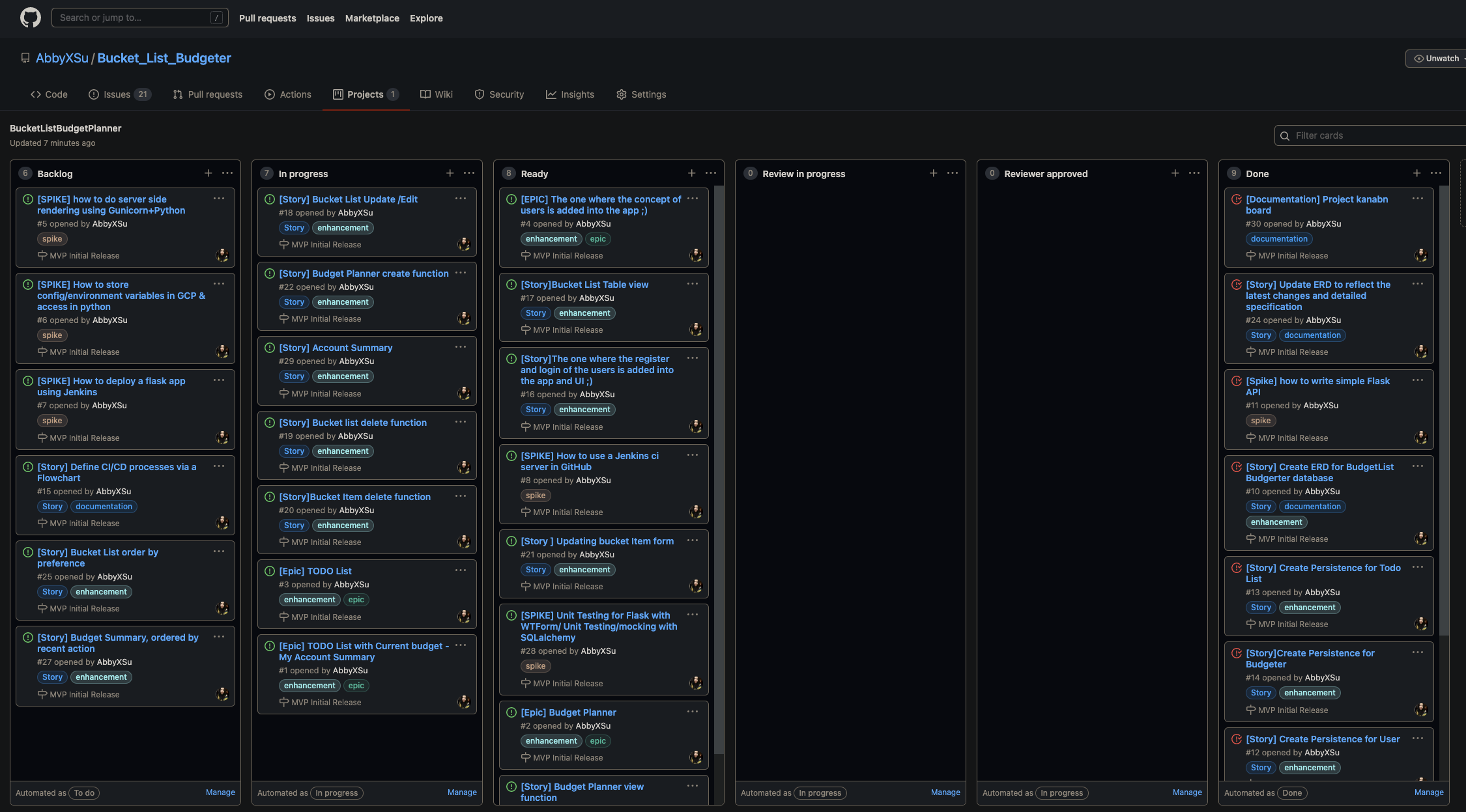 GitHub - AbbyXSu/Bucket_List_Budgeter: Project about saving during lock ...