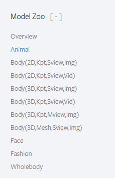 Model Zoo for hand keypoints not linked. · Issue #1417 · open-mmlab ...