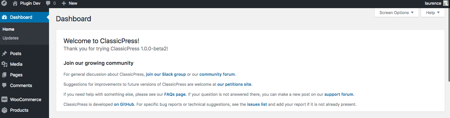 Dashboard Notice lacks closing button · Issue #163 · ClassicPress ...