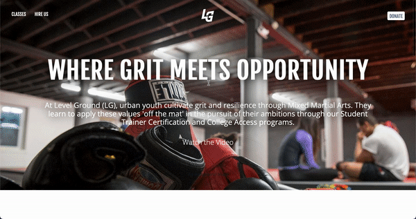 Level Ground MMA Website