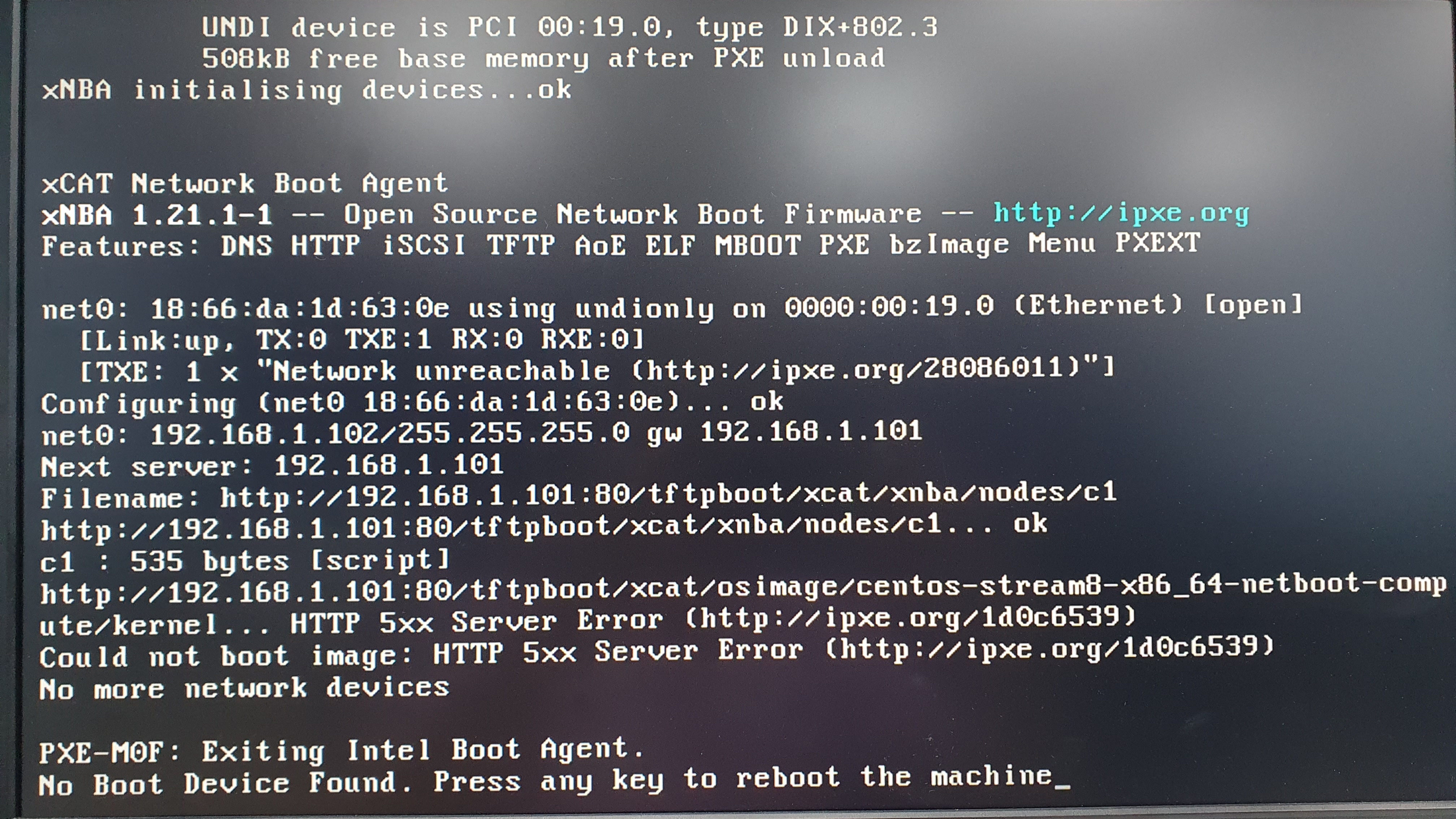 Unable to get kernel image in netboot · Issue #7391 · xcat2xcat-core ·  GitHub