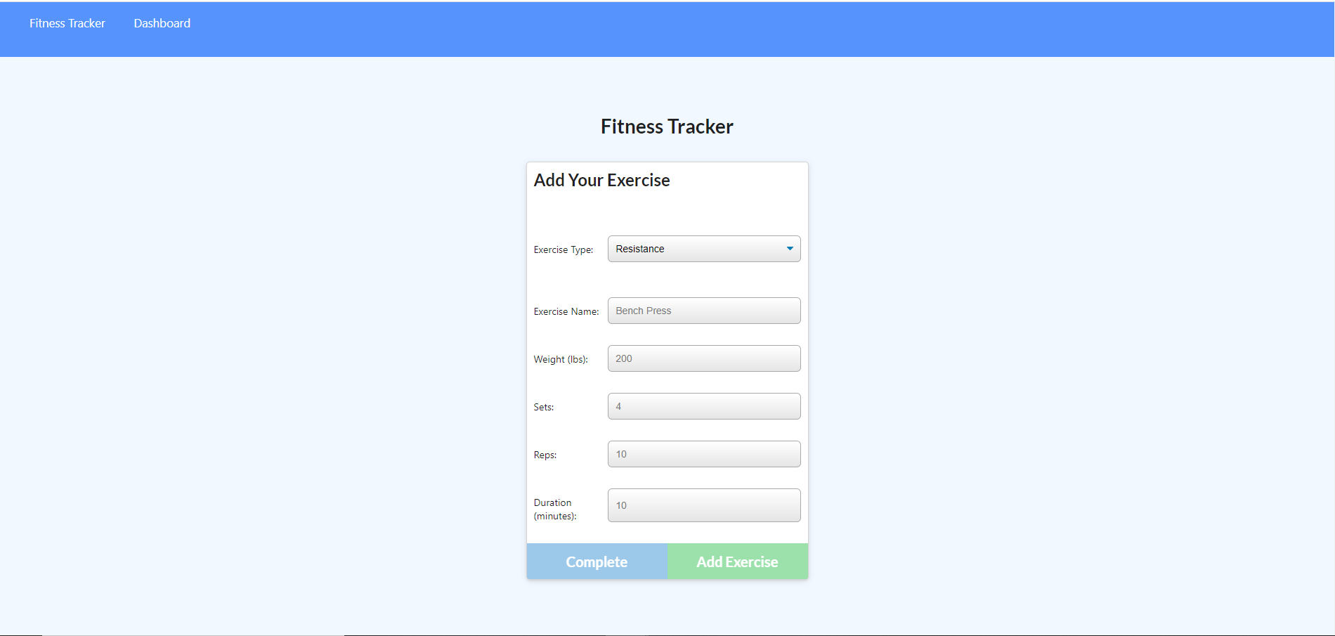GitHub - Nevrard/Workout-Tracker: Workout-Tracker provides the user ...