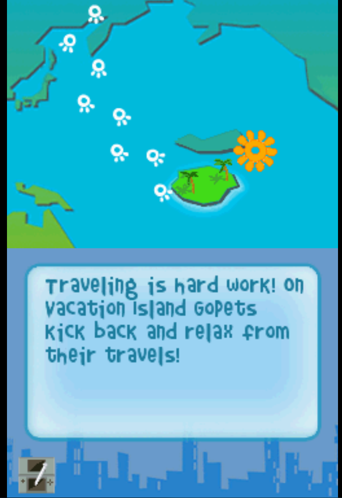 GoPets Vacation Island! (USA) has brief but massive framerate drop