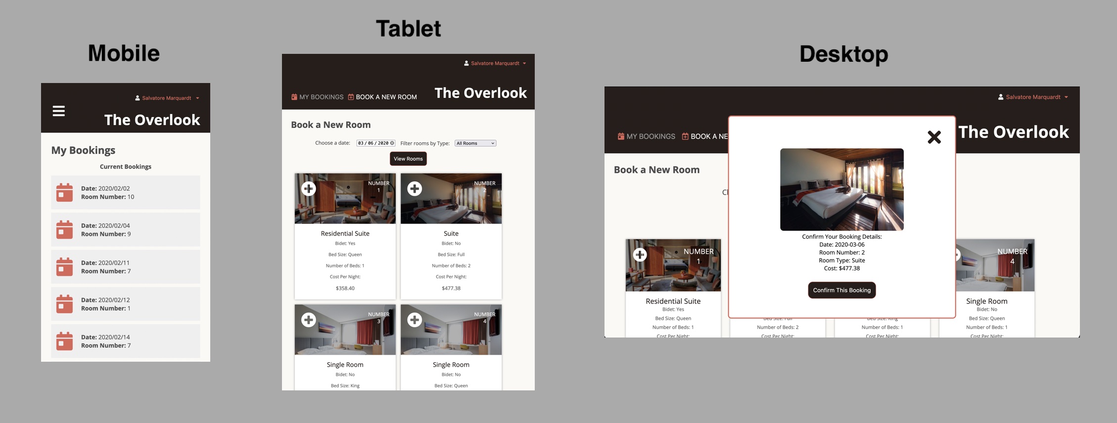 GitHub - LKessell/overlook-hotel: Mod 2 Final Project