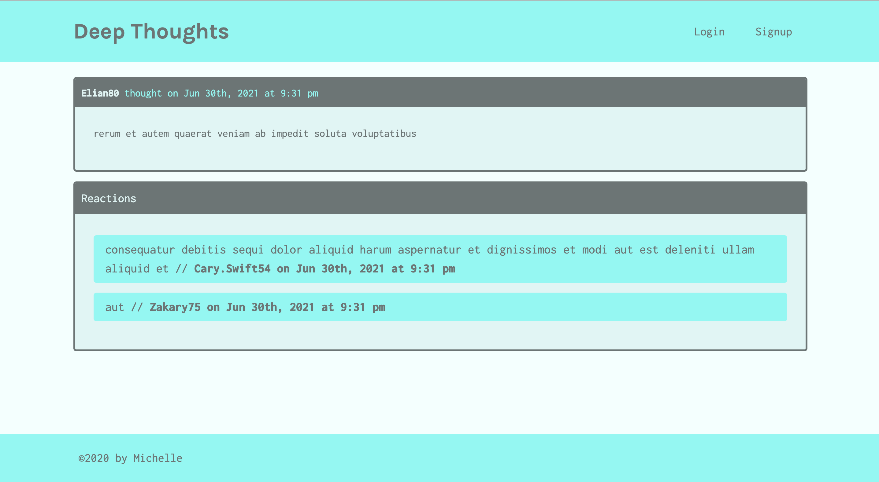 GitHub - MAsuamah/deep-thoughts: A social networking site built using ...