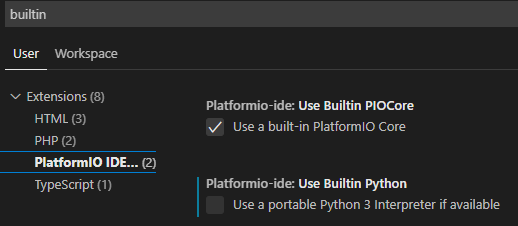 Disabling builtin python has no effect · Issue #2295 · platformio ...