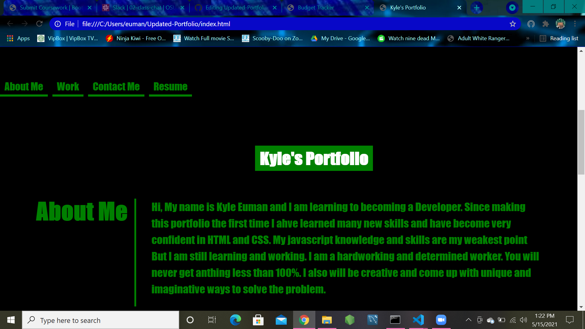 GitHub - KyleEuman/Updated-Portfolio: This is my updated portfolio. I ...