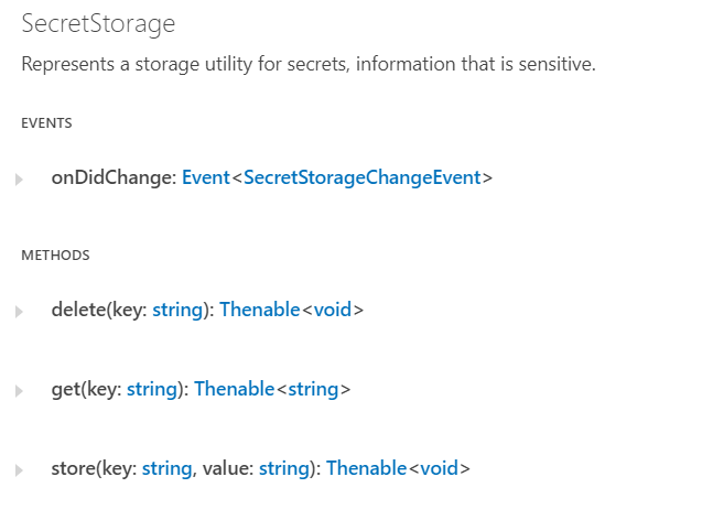 BREAKING CHANGE: move to SecretStorage · Issue #23 · waymondo/vscode ...