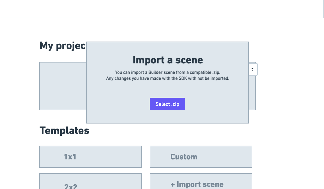 Import/Export project · Issue #14 · decentraland/builder · GitHub